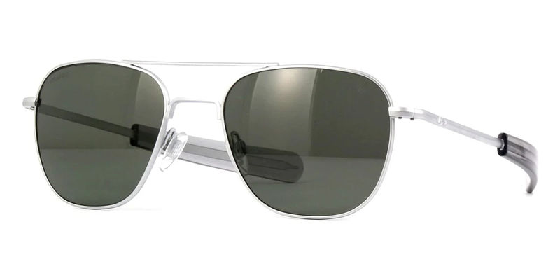 American Optical Original Pilot C4 BT SM GNG-P Matte Silver Polarised - As Seen On Johnny Depp & Greg Kinnear - Size:52mm